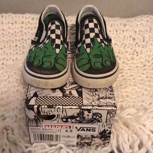 Vans Hulk slip ons Toddler 6.5